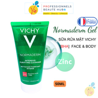 Sữa Rửa Mặt Vichy Normaderm làm sạch sâu, giảm bã nhờn - Vichy Normaderm Cho Mặt và Body