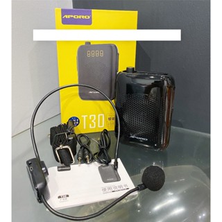 MÁY TRỢ GIẢNG KHÔNG DÂY APORO T30 UHF. KẾT NỐI BLUETOOTH 5.0, CÔNG SUẤT 20W