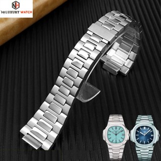 PATEK PHILIPPE Dây Đeo Đồng Hồ Bằng Thép Màu Trơn 25 * 13mm Phong Cách Doanh Nhân Cho patek Philipppe 5711