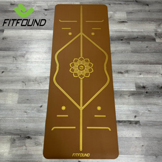Thảm Cao Su PU Xơ Dừa 4.5mm In Định Tuyến Chống Trơn Trượt Tuyệt Đối Tập Yoga Gym Pilates Thể Dục