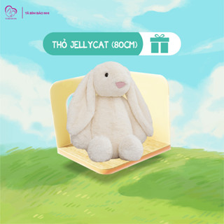 Gấu Bông Thỏ JellyCat 70cm, Thỏ Tai Dài Lông Mềm Cho Bé