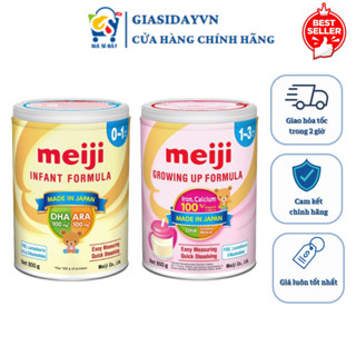 [2026] Sữa Meiji NHẬP KHẨU Lon Số 0, Số 9 Nhật - Sữa Bột Công Thức 800g