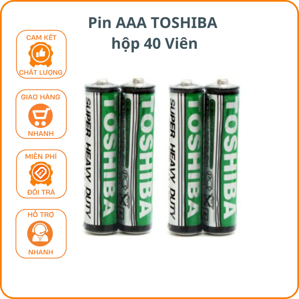 Cặp pin Toshiba AAA (2 viên).