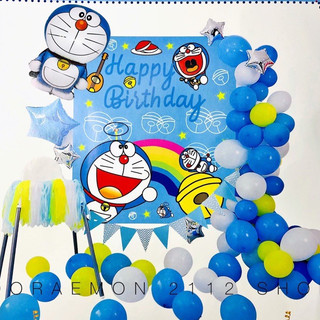 Combo bong bóng trang trí Sinh Nhật DORAEMON