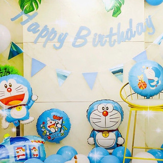 Combo bong bóng trang trí Sinh Nhật DORAEMON