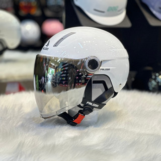 Nón Bảo Hiểm FALCON F17 Màu Trắng Bóng Full Màu Kính Chính Hãng POC