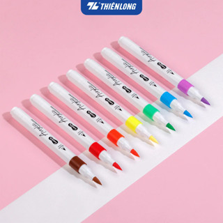 Bút lông màu Acrylic Markers 1 đầu brush Thiên Long Colokit 12/24/36 màu, chồng màu tốt, trang trí đa chất liệu
