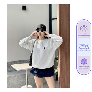 Áo sweater Thêu ngựa chất nỉ bông loại 1. Đẹp đảm bảo không xù dáng basic ful size S.M.L