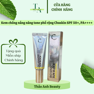  Kem chống nắng Nâng Tone Kiềm Dầu Dưỡng Trắng Chuskin SPF50 PA++++ 50ml 