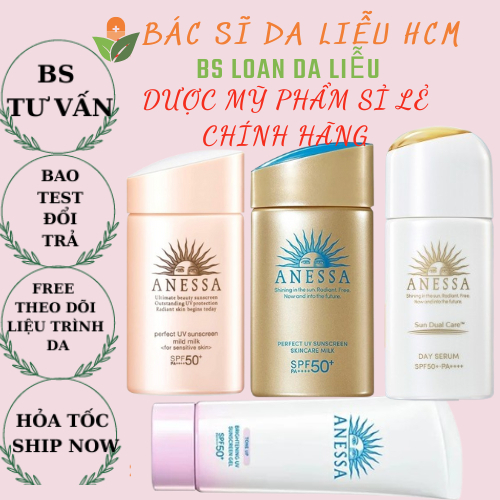 [ HÀNG CTY DATE 2027 ] Serum Sữa Kem Chống Nắng Anessa Dịu Nhẹ Anessa Perfect UV Sunscreen Mild Milk