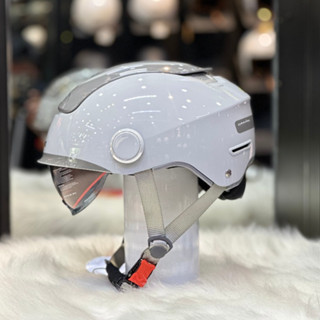 [ Hỏa Tốc 2H ] Nón Bảo Hiểm 1/2 Kính Âm FALCON BEE Màu Xám Xi Măng + Tặng kèm bộ lót Chính Hãng