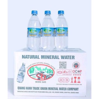 1 thùng Nước khoáng quang hanh có ga - nước khoáng mặn thùng 20 chai