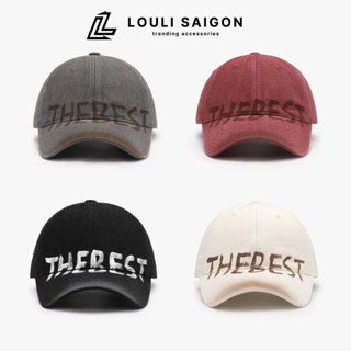 Mũ lưỡi trai chống nắng nam nữ LOULI SAIGON, nón lưỡi trai THE BEST cotton cao cấp thời trang cá tính retro cổ điển M75