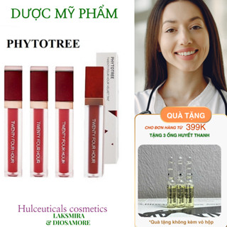 [HÀNG CHÍNH HÃNG] Son Kem Lì PHYTOTREE TWENTY FOUR HOUR VELVET TINT 24h Velvet Tint Đủ Màu 6g