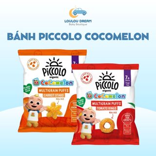 Bánh ăn dặm Piccolo Cocomelon hữu cơ ngũ cốc cho bé từ 7 tháng tuổi không chứa sữa