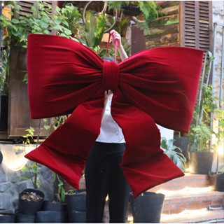 Nơ Vải Siêu Lớn 1 Mét Sang Trọng Cao Cấp Trang Trí Nhà Cửa Decor Tiệc Noel Giáng Sinh