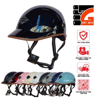 Mũ bảo hiểm 1/2 đầu Napoli N08 mới Lưỡi trai liền che nắng, Freesize vòng đầu 54-57Cm