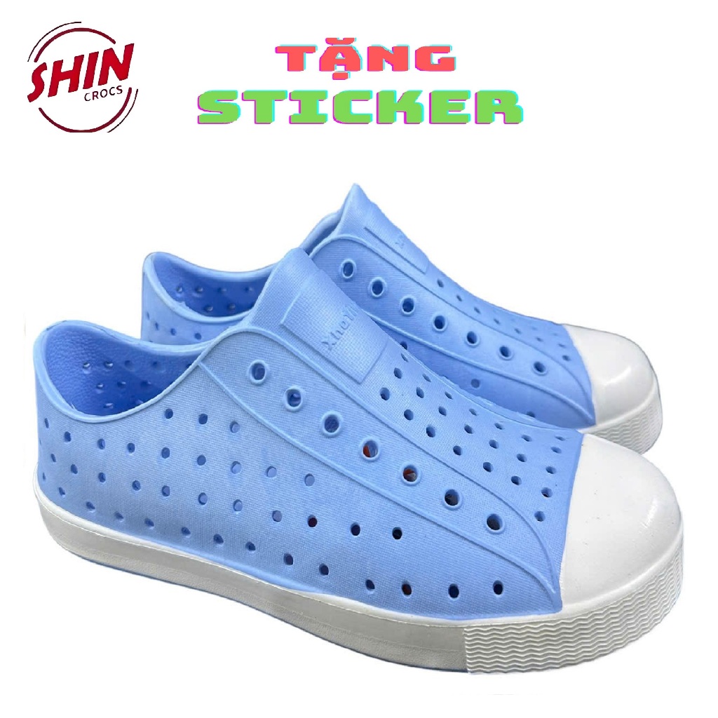 giày native💖FREESHIP💖giày native họa tiết xanh ngọc dương SHINBA213 tặng thêm 2 jibitz native
