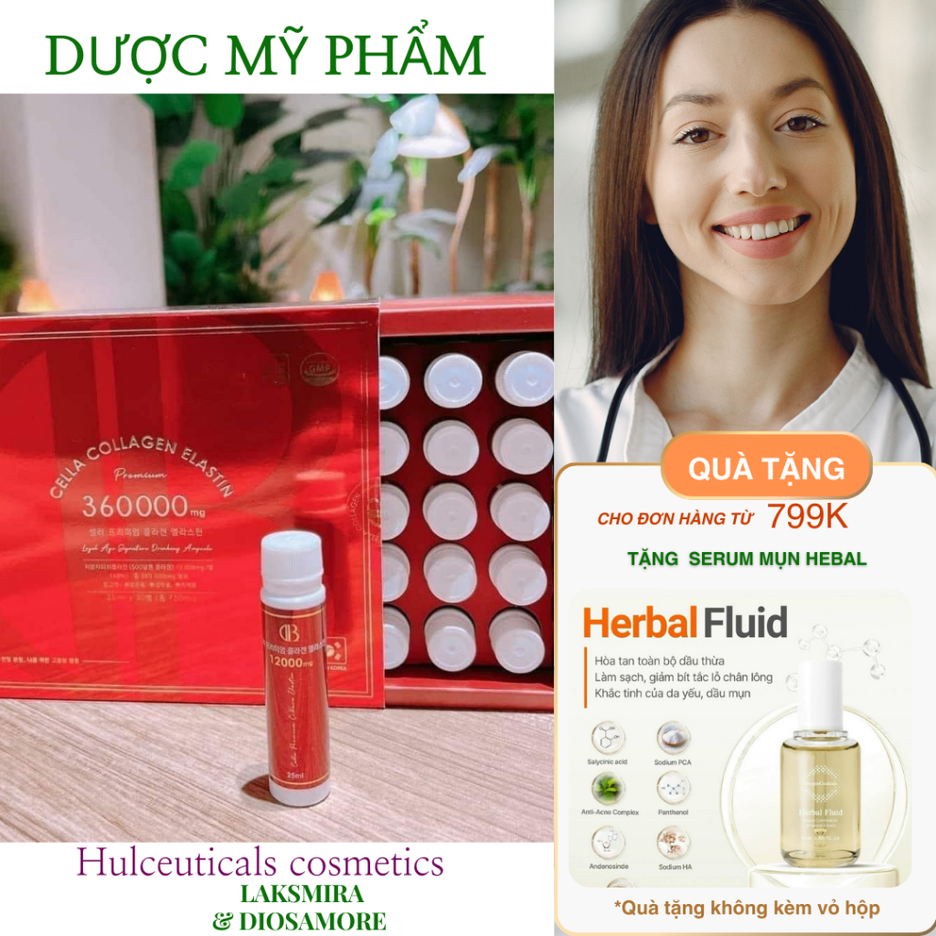 Cella collagen Elastin 360,000mg [ Hộp full/ 30 ống]