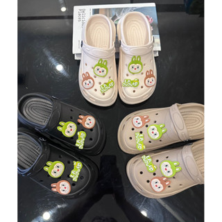  Dép sục cross labubu cho bé gái và bé trai đế cao 5cm nhựa EVA mềm dẻo chống trơn trượt 5-11 tuổi 