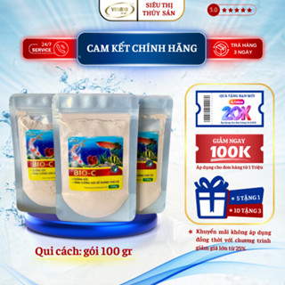 VITAMINC CHỐNG SỐC CHO CÁ, TĂNG CƯỜNG SỨC ĐỀ KHÁNG CHO CÁ CẢNH, CÁ KOI - BIO C GÓI 100GR