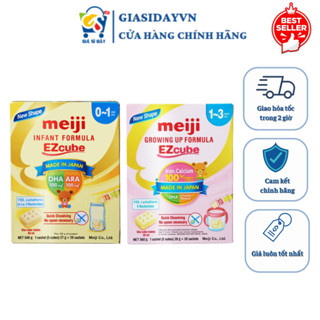 [2026] Sữa Meiji NHẬP KHẨU Thanh Số 0, Số 9 Hộp 20 Thanh - Sữa Bột Công Thức 540g, 560g