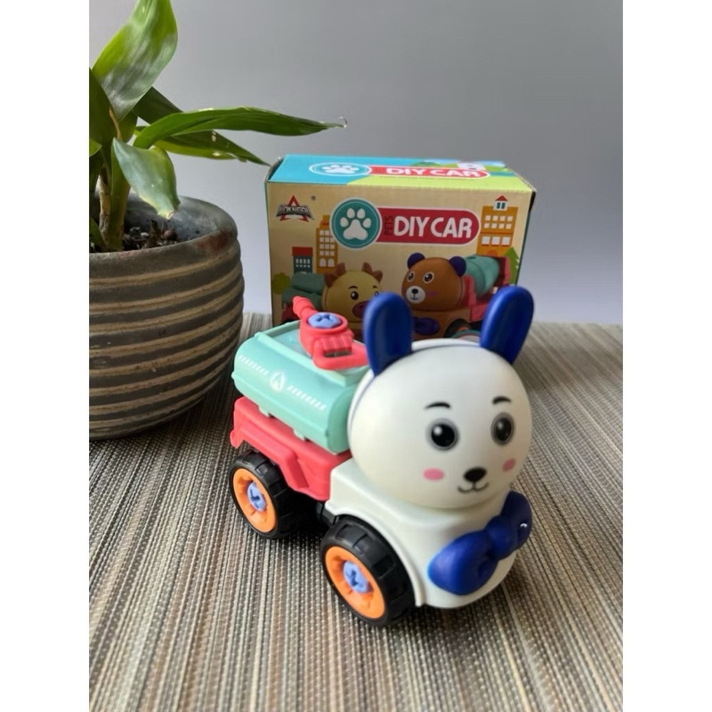 Xe lắp ráp hình bé thú siêu cưng DIY CAR - Quà tặng Enfa