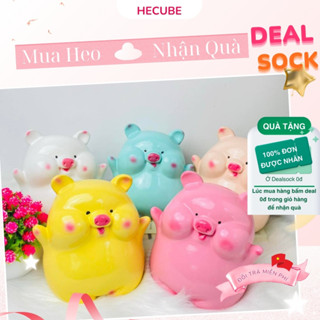 Heo Tiết Kiệm Tiền Sứ Bát Tràng 5 Lớp Hecube Lợn Đất Má Phính Hello