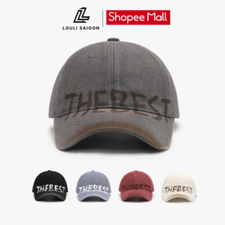 Mũ lưỡi trai LOULI SAIGON chữ THE BEST, vải cotton, form mềm cho nam nữ M75