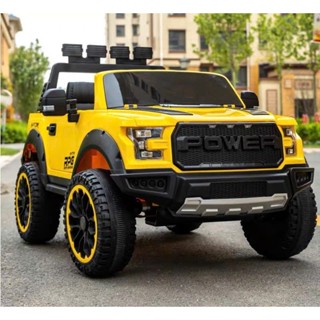 Xe ô tô điện, xe ô tô bán tải FORD RAPTOR F-150 cho bé siêu ngầu tải trọng lớn 4 động cơ, có điều khiển từ xa_Hulk.Kids