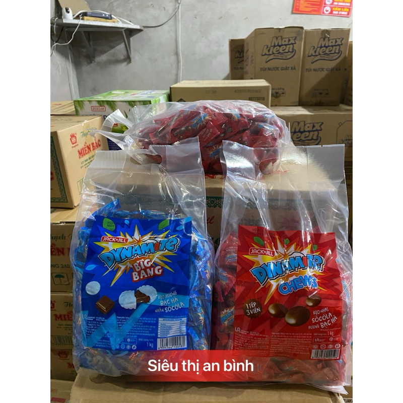 [TÚI 1KG] Kẹo Nhai- Bigbang kẹo 3 viên Dynamite