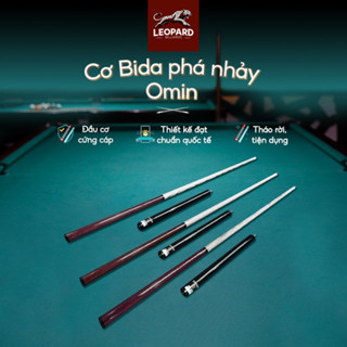 CƠ PHÁ NHẢY OMIN - CƠ BIDA 3 KHÚC THÁO RỜI TIỆN DỤNG CAO CẤP - LEOPARD BILLIARDS