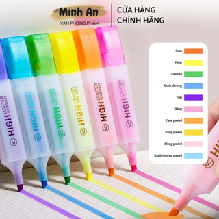 Bút Highlight Bút Nhớ Dòng Đánh Dấu Ghi Chú Deli - Bút Highlighter Cute S625 Pastel Nhanh Khô
