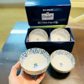 Bộ 10 Bát ăn cơm , Bát ăn cơm cao cấp/ chén sứ