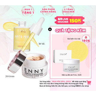  Combo Kem Dưỡng Trắng Da Mặt Face X4 Saffron ENNY 40 Gram Và Serum DNA ENNY Phục Hồi Da Căng Bóng 30 ML Tặng 3 Quà combo 