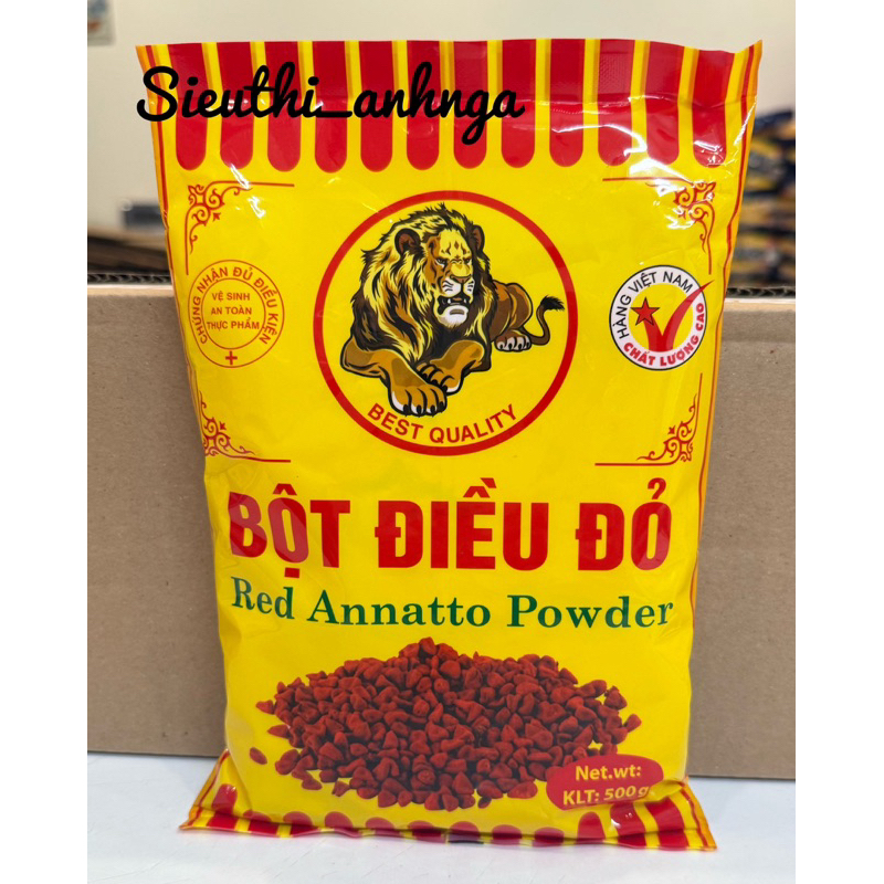 Bột điều đỏ dùng tạo màu cho thực phẩm Tuấn Phương gói 500g