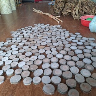 Lát gỗ dùng decor trang trí