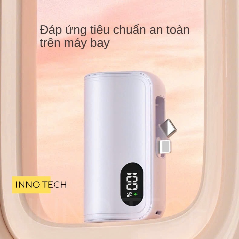 Sạc Dự Phòng 5000mAh Cắm Sạc 20w, Cổng Cắm Sạc Trực Tiếp Mọi Thiết Bị, Giá Kê Đứng Điện Thoại, Chui Sạc Kép Đầu Ra | BigBuy360 - bigbuy360.vn