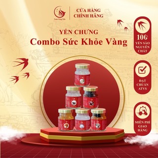   Hoả Tốc Set 6 Hũ Tổ Yến Sào Chưng Sẵn 50% yến tươi Nam Cung Yến- Quà Tặng Quà Biếu Tết Cao Cấp 