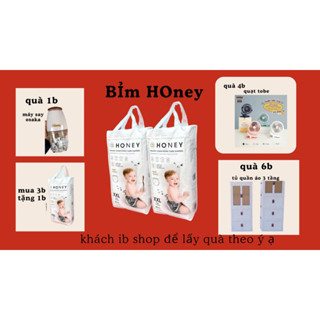 (Qùa siêu to) Tã/Bỉm MOMO HONEY siêu mềm siêu mỏng siêu mịn đủ size từ NB-4XL