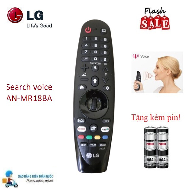 [HÀNG INDONESIA]Remote Điều khiển TV LG AN-MR18BA giọng nói CHUỘT BAY - Hàng MỚI FULLBOX 100%