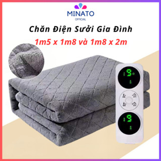 Chăn điện sưởi ấm Kore C91 chỉnh nhiệt độ 2 vùng độc lập, nệm sưởi điện có điều khiển hẹn giờ chống nước