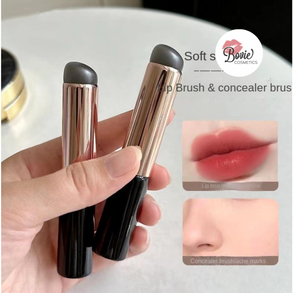Cọ trang điểm môi đầu thạch Silicone tròn đàn hồi che khuyết điểm