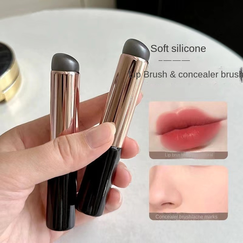 Cọ trang điểm môi đầu thạch Silicone tròn đàn hồi che khuyết điểm
