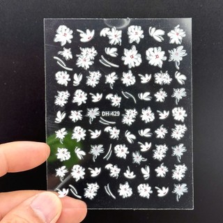 Miếng dán móng tay hình hoa Sticker dán móng 3d