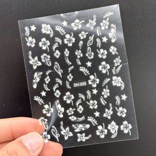 Miếng dán móng tay hình hoa Sticker dán móng 3d