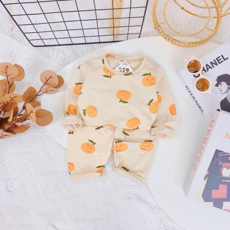 [Helen Kids Shop] - Bộ cotton dài tay xinh xắn cho bé từ 8-20kg