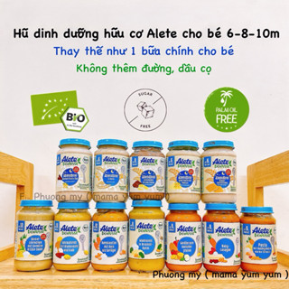 Hàng air Mẫu mới Date 12/2025 -9/2026 Hũ dinh dưỡng hữu cơ ALETE vị ngọt,mặn cho bé 6 tháng của Đức