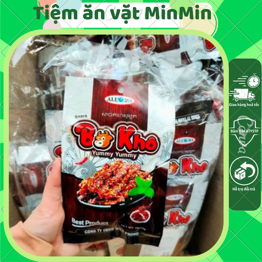 snack hình bò khô