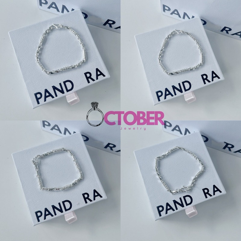 Lắc bạc nam October jewelry - Các mẫu lắc tay nam bạc ta thiết kế đơn giản chiều dài 18.5cm